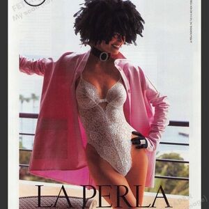 Documented LA Perla bridal white Lace Bodysuit